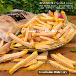 8Veggiez frozen fries sweet potato UBI ASE PUTIH WHITE 8 Veggiez 500g